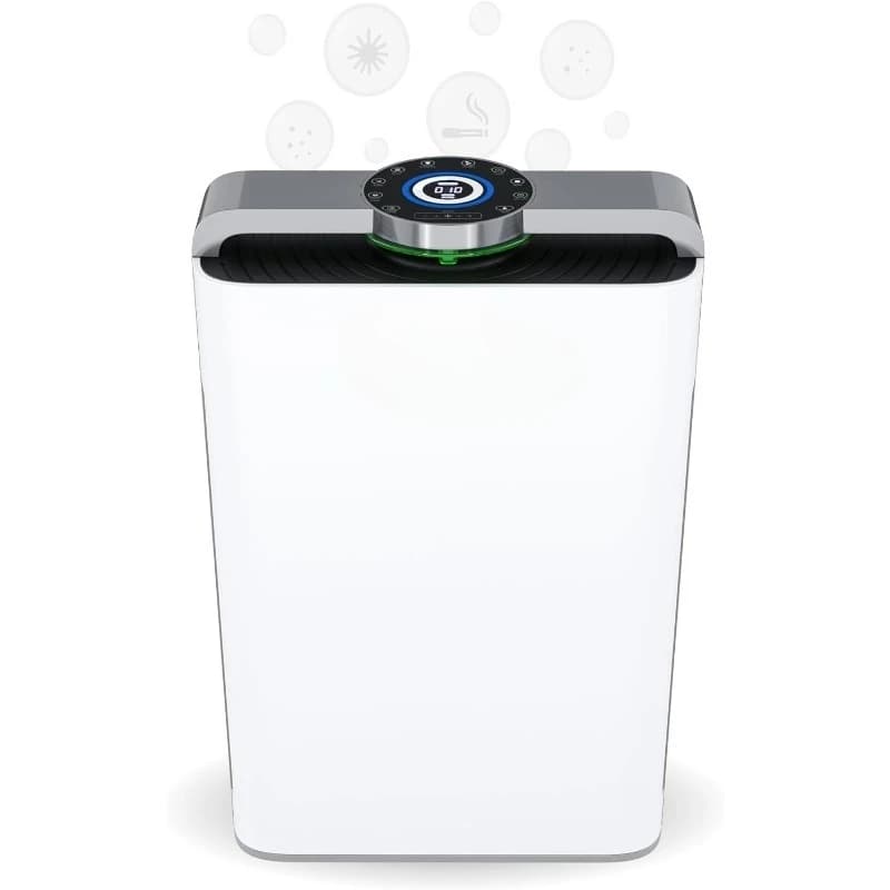 PH950 e umidificatore combinato per ambienti grandi: HEPA, UV, ionizzatore, sensore PM2.5, catalizzatore freddo