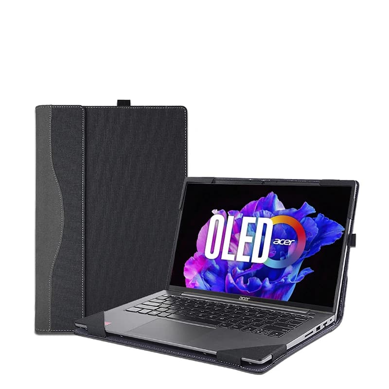 Custodia Cover per Acer Swift Go 14 SFG14-71 SFG14-72 SFG14-73 Due in uno Anti Goccia Copertura protettiva per laptop Pelle Stilo regalo