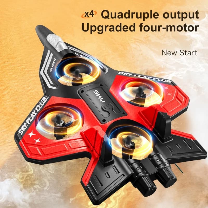 YP3 Foam Air Drone With 4 Axis Remote Control, LED Lights, Roll & Height Setting Function, Urti Resistant, Acrobatic Air Toy for Children