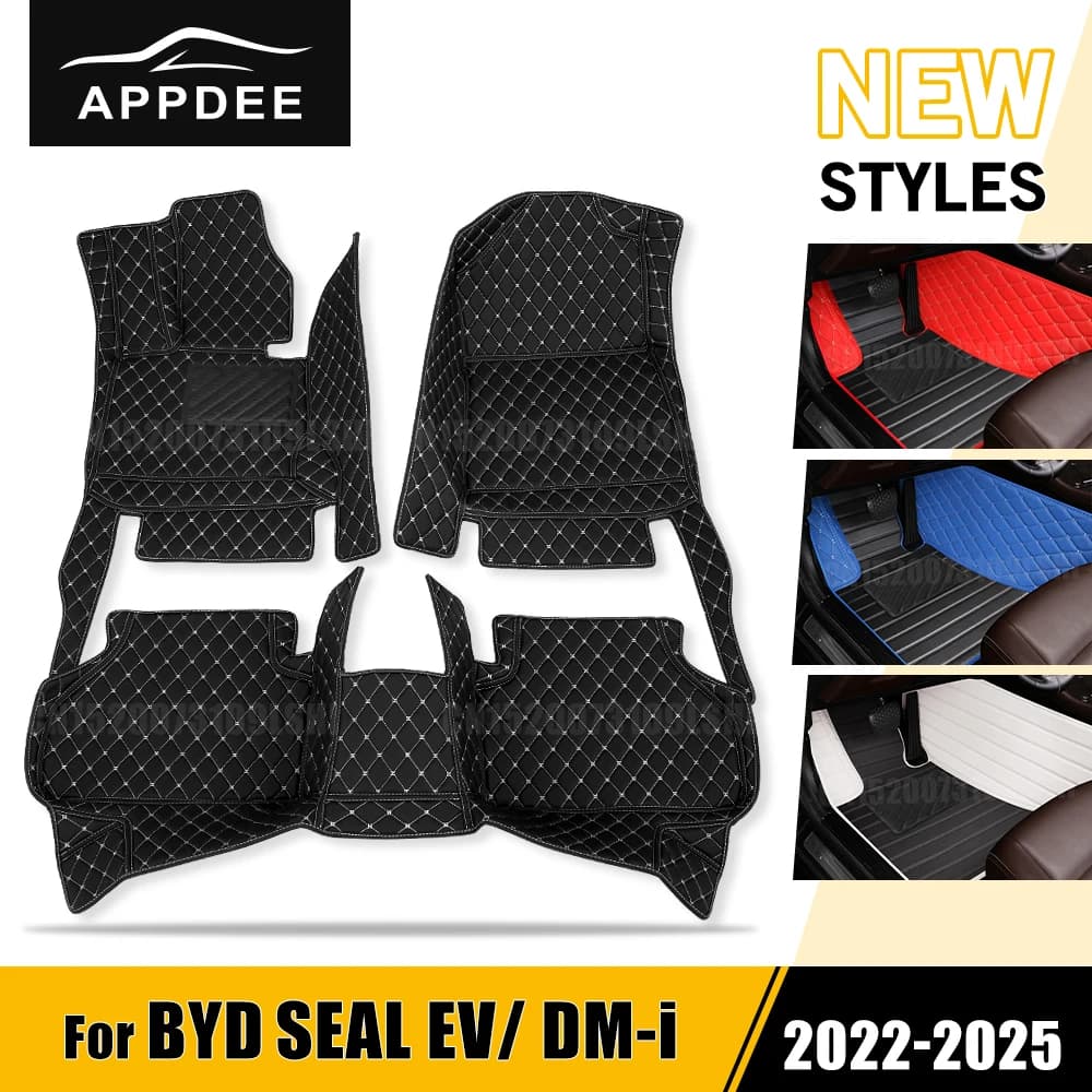 For BYD SEAL EV/DM-i 2022-2025 2024 23 Custom Car Floor Mat Automobile Carpet Interior Details Accessories Protective Pad Parts