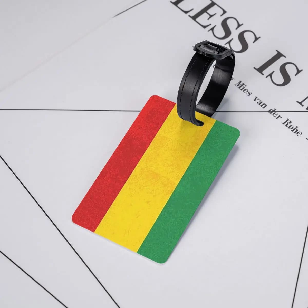 Etichette per Bagagli con Leone Rasta Reggae Giamaicano e Bandiera Giamaicana, Accessori per Valigie, Etichetta Identificativa per Bagagli da Viaggio