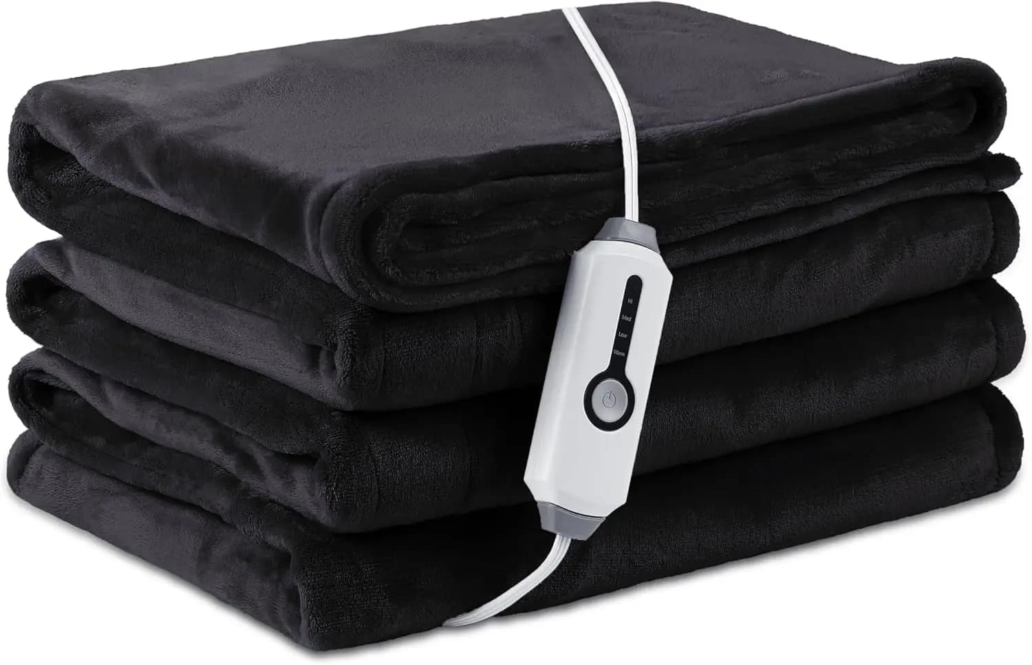 Coperta riscaldata elettrica a grandezza naturale, flanella traspirante con protezione da surriscaldamento e spegnimento automatico, lavabile in lavatrice