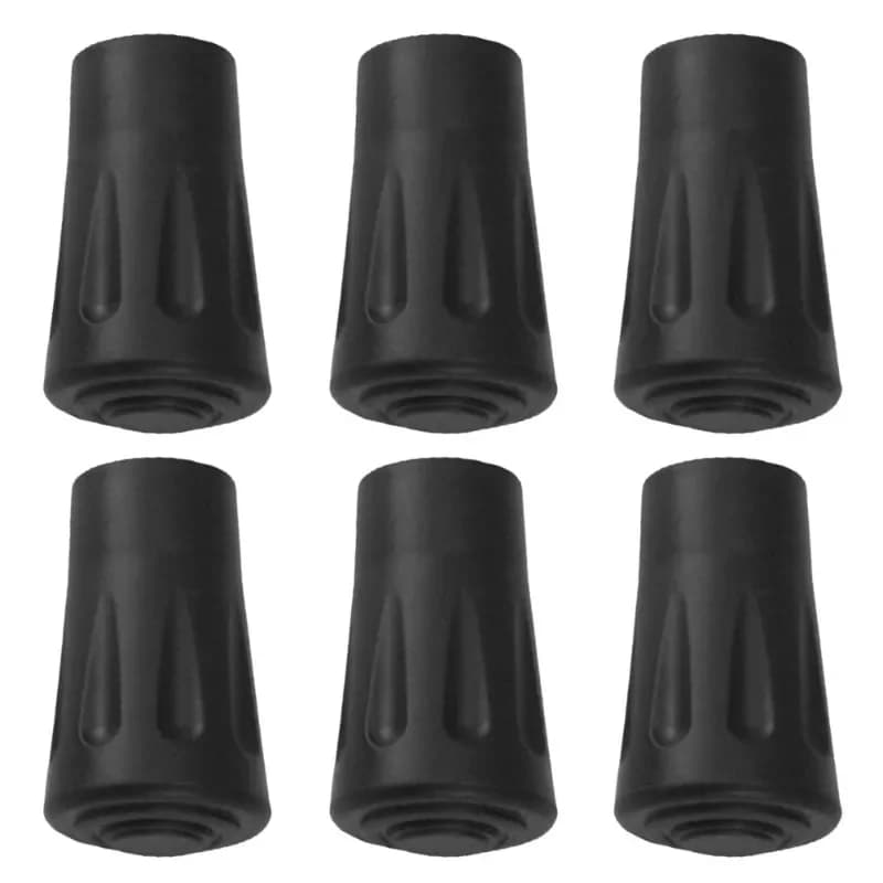 6pcs Non-slip Trekking Sticks Protector Cap Tip Walking Stick Bottom Pads Cover Buffer Lightweight for Climbing Hiking