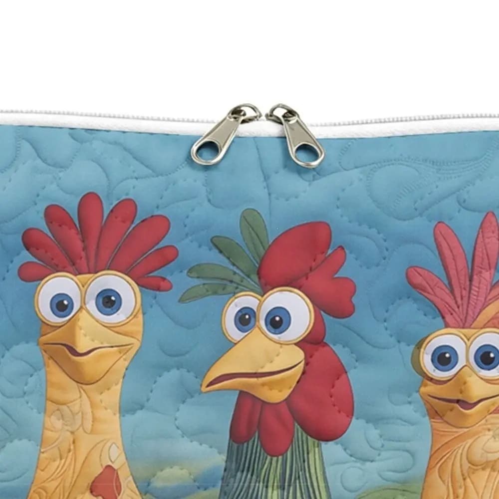 Portable Large Capacity Quilted Tablet Sleeve Case Soft Cartoon Print Notebook Cover Shockproof 15inch Laptop Bag Travel