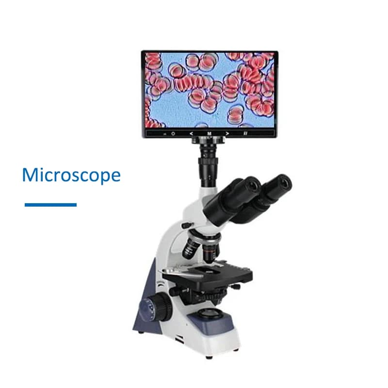 Microscopio Trinoculare da Laboratorio XSP500 40-100X con LED e Sistema di Imaging Digitale da 10.1" 1920*1080