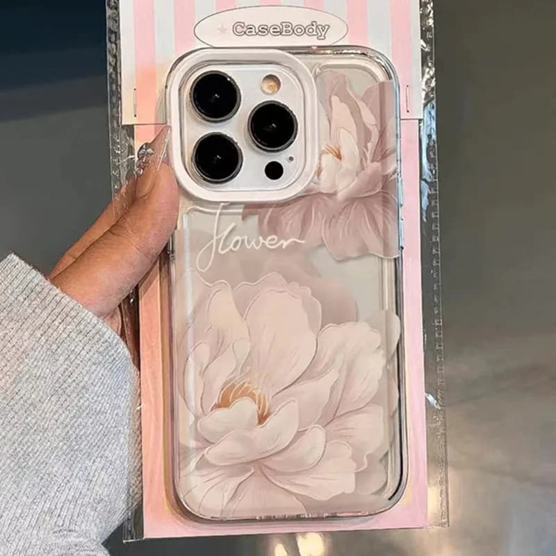 Oil Painting Flower Transparent Phone Case For Xiaomi 14T Pro 13 12 11 Lite 5G 14 13T 12T Floral Shockproof Soft TPU Cover Funda