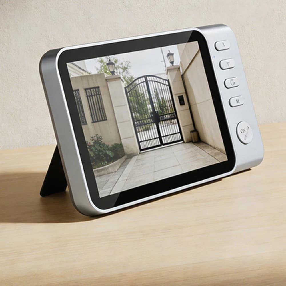 Campanello Video Wireless Intelligente con Display da 4,5 Pollici, Batteria da 4000mAh, Comunicazione Bidirezionale, Registrazione su Scheda TF, Impermeabile IP65 per la Sicurezza Domestica