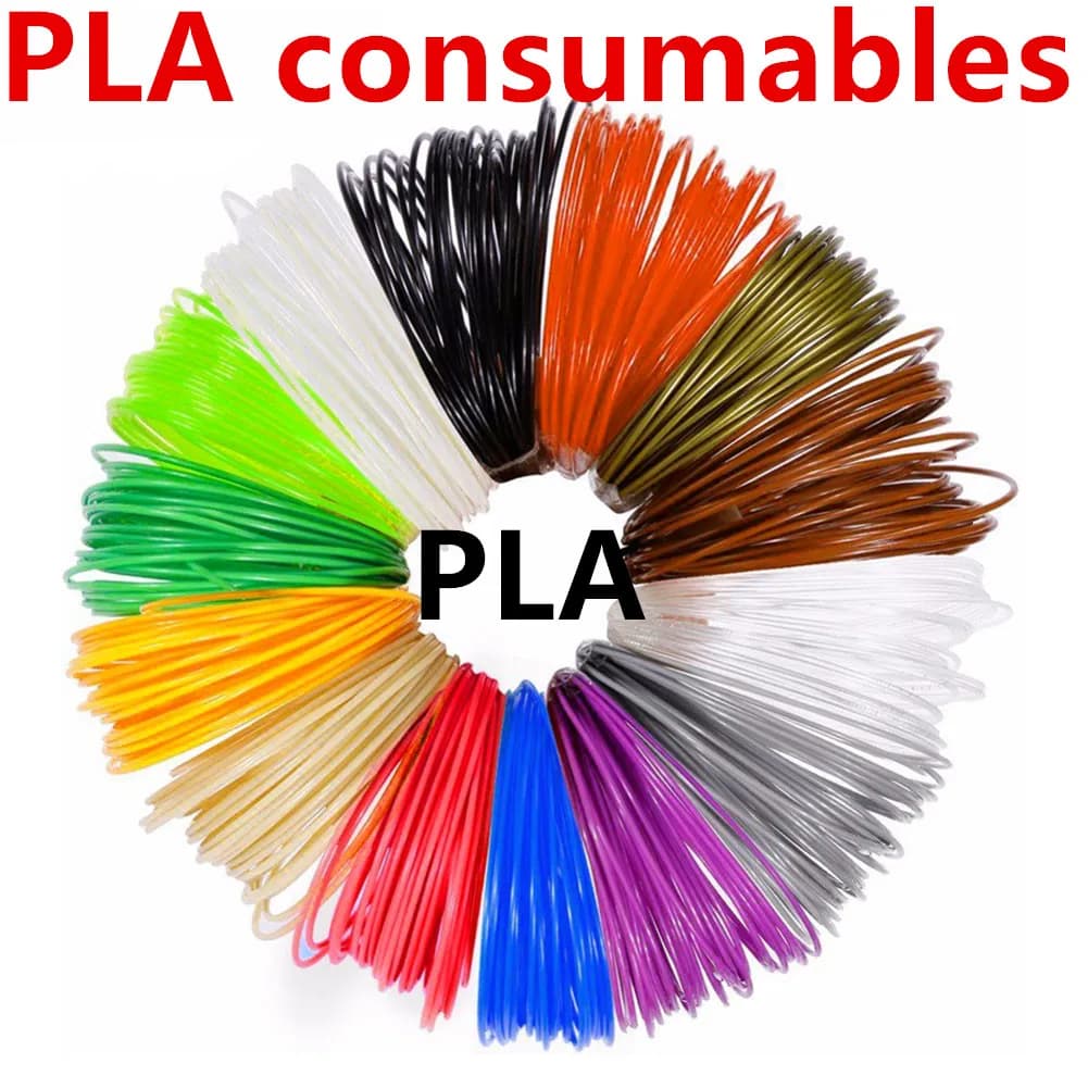 Filament PLA Plus 9/18/27/50 meters plastic for 3D pen No pollution materials 3d printer pens charging for children's birthday gifts