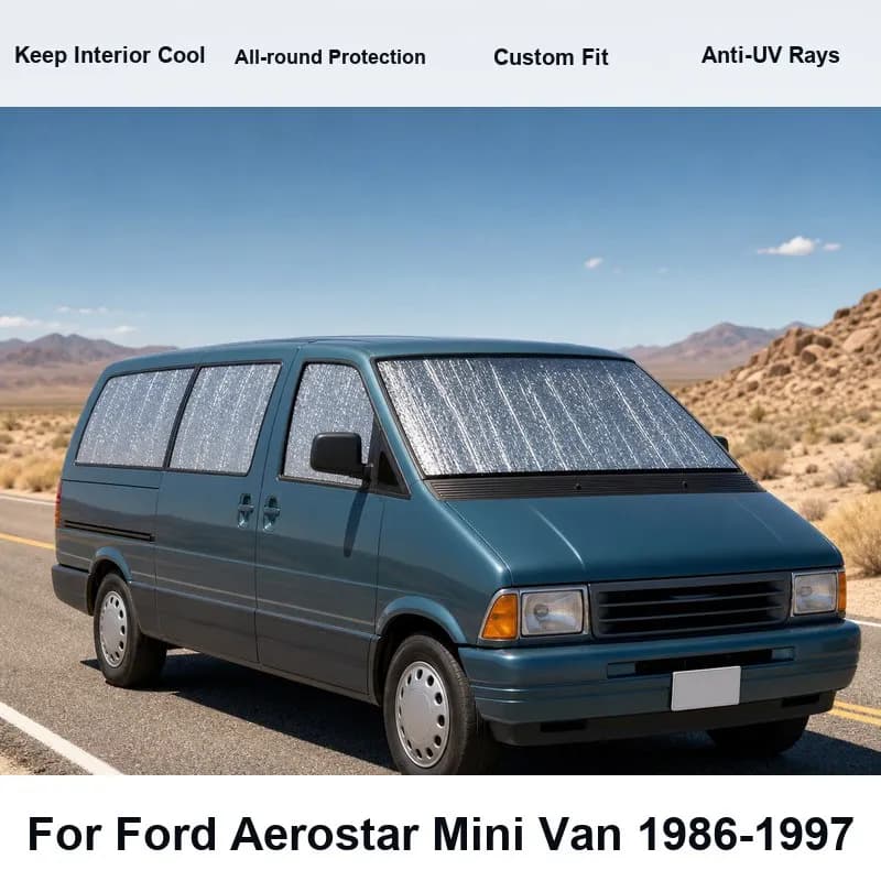 For Ford Aerostar Mini Van 1986-1997 Full Set Car Window Sunshades UV Block Privacy Heat Insulated Foldable Car Curtain