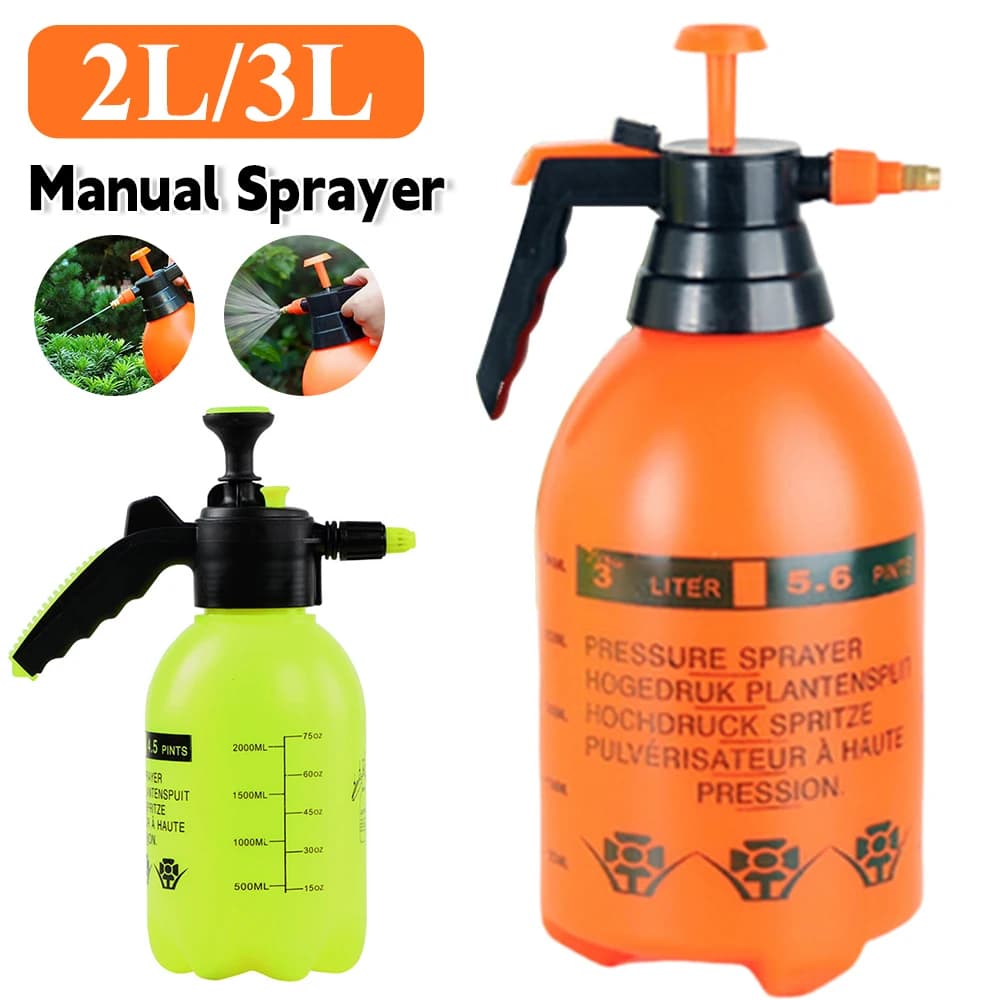 2L/3L spruzzatore d'acqua a pressione manuale spruzzatore da giardino portatile disinfezione flacone Spray piante Sprinkler autolavaggio Spray annaffiatoio