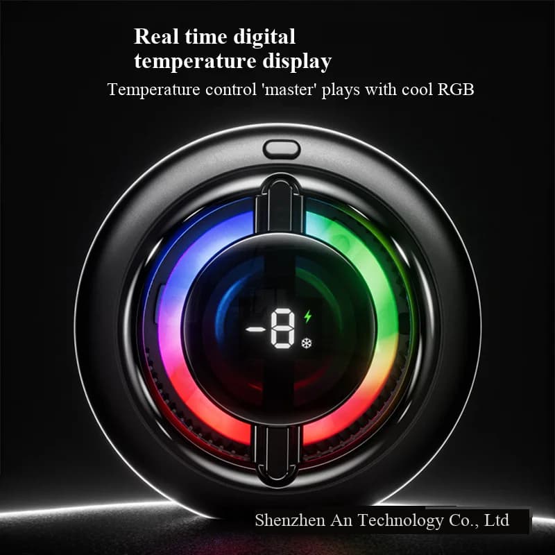 Nuovo dispositivo di raffreddamento wireless per cellulari, raffreddamento magnetico a semiconduttore, dispositivo di raffreddamento per tablet con ricarica wireless, gadget da gaming