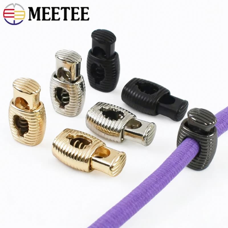 20/30/50 Pezzi Fermacorda in Metallo con Foro da 5MM per Borse, Abbigliamento, Chiusure a Cintura, Bottoni per Corde, Materiale per Fai da Te e Artigianato