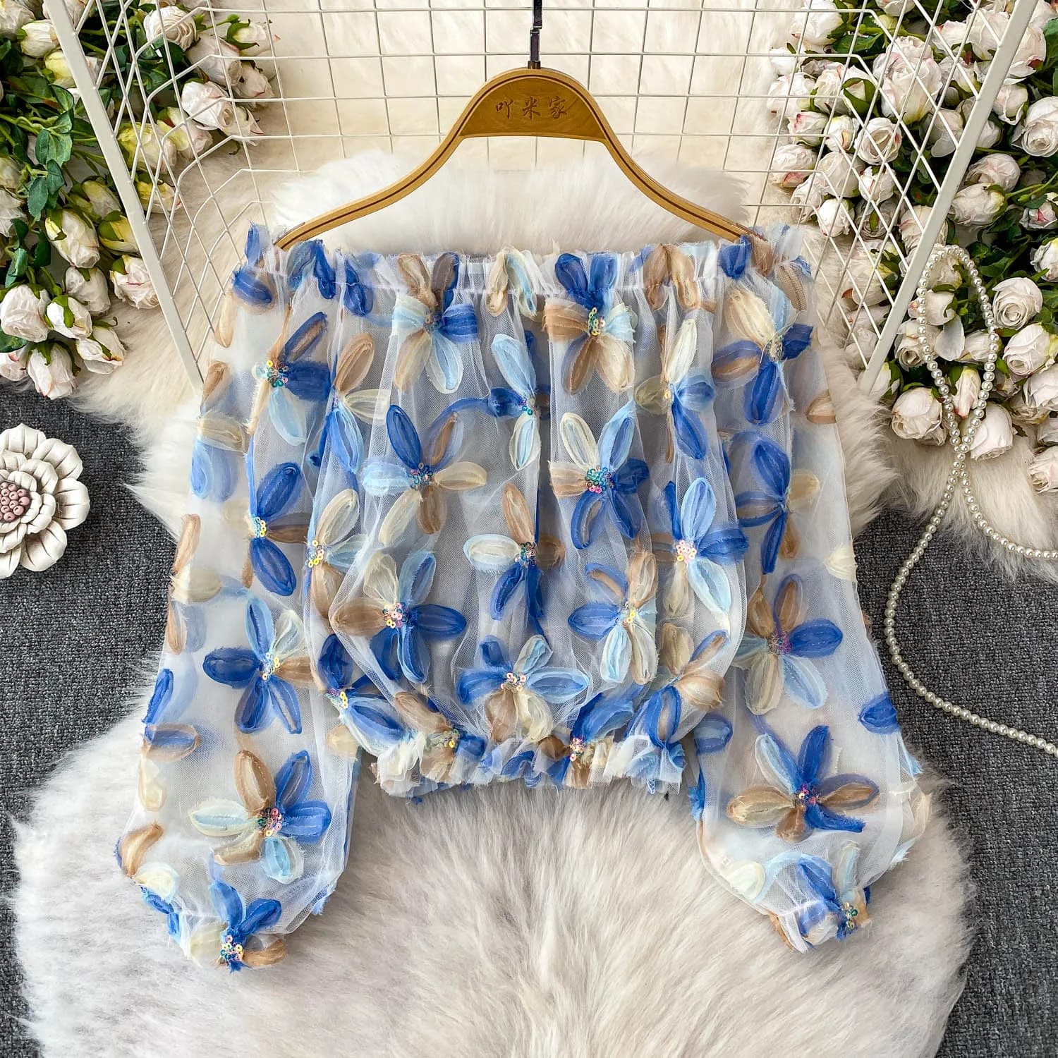 sexy Slim Three-dimensional loose Korean Tanks Top Elegant Crop Top summer Women hotsweet women clothing