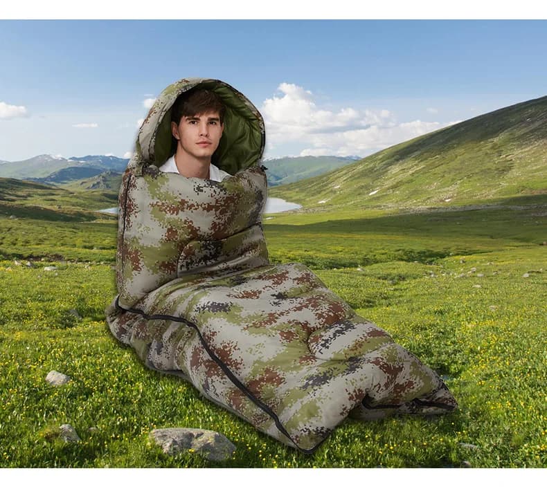 Single-seater Emergency Peel Bag for Adults, Thick and Hot, Portable, Outdoor Camping Equipment Autumn Spring