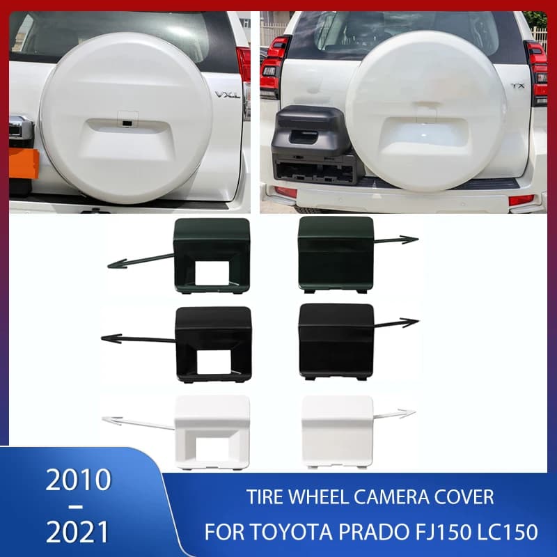Portellone posteriore ruota di scorta ruota foro della fotocamera copertura mozzo cappucci per Toyota Prado FJ150 LC150 2010 2011 2012 2013 2014-2021 64772-60020