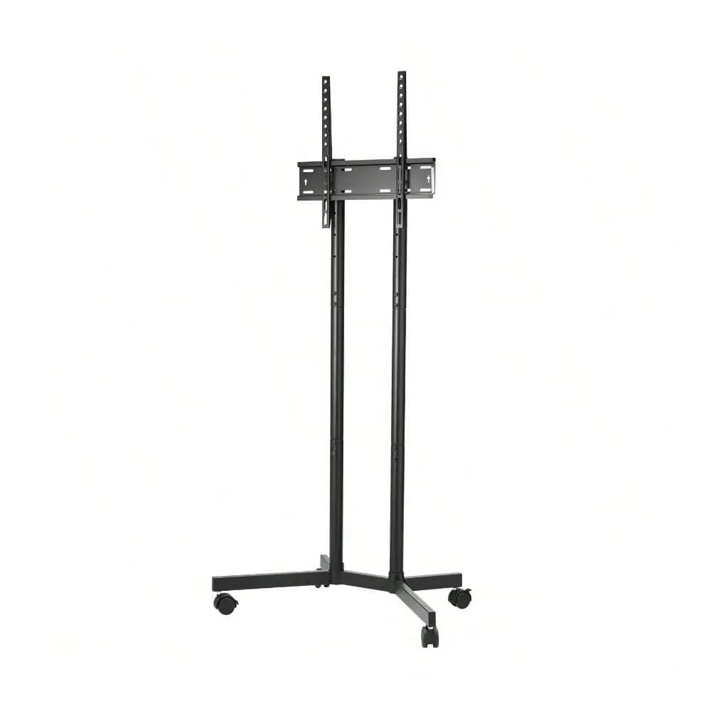 TV Stand, Mobile TV Cart 3265 Inch Screens, Height Adjustable, Portable Monitor Stand With Wheels Holds Up To 88 Lbs Living Roo