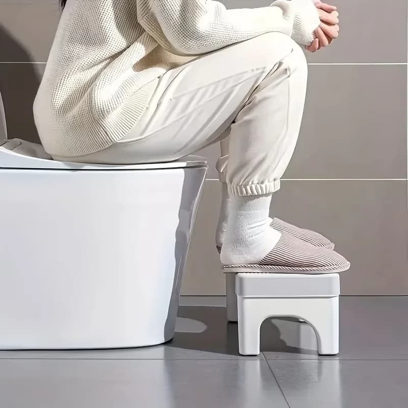Portable Toilet Squat Stool, Household Foot Rest Stool, Ergonomic Bathroom Foot Stand for Adults Pregnant Elderly Use