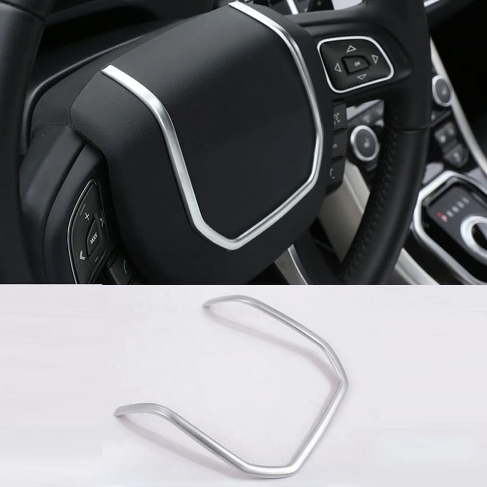 Per Lan Drover Range Rover Evoque ABS Cromato Volante Dell'automobile Strisce Decorative Copertura Trim Adesivi Accessori Auto 2012-2018