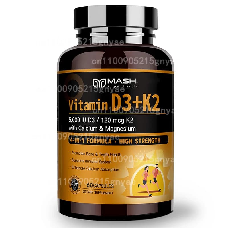 Vitamin D3 Pura supplement (125mcg/5000UI, 60 Capsules) | Supports bone health, joints, colon and immune system