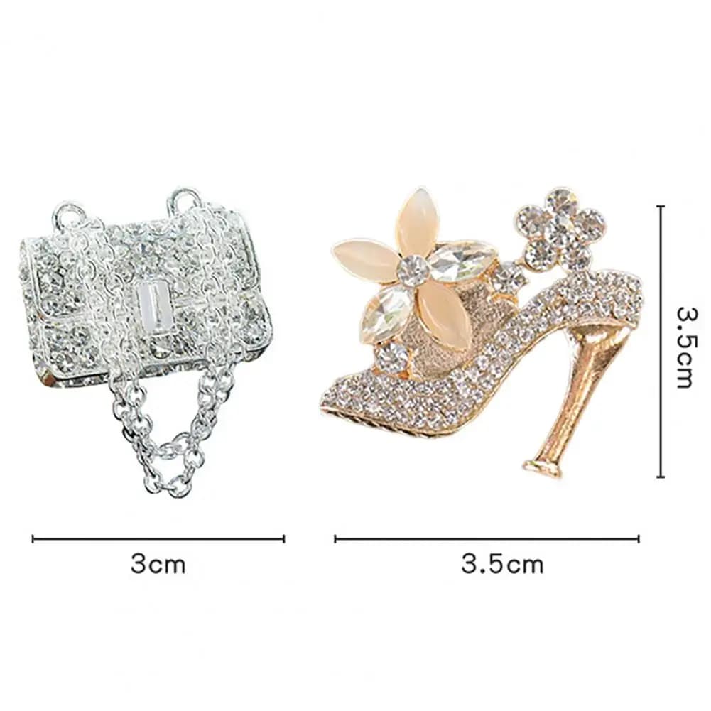 Air Intake Clips for Car Clips for Easy to Install Car Air Intake Bag with High Heel With Luxury Rhinestones Air Intake for Car Intake
