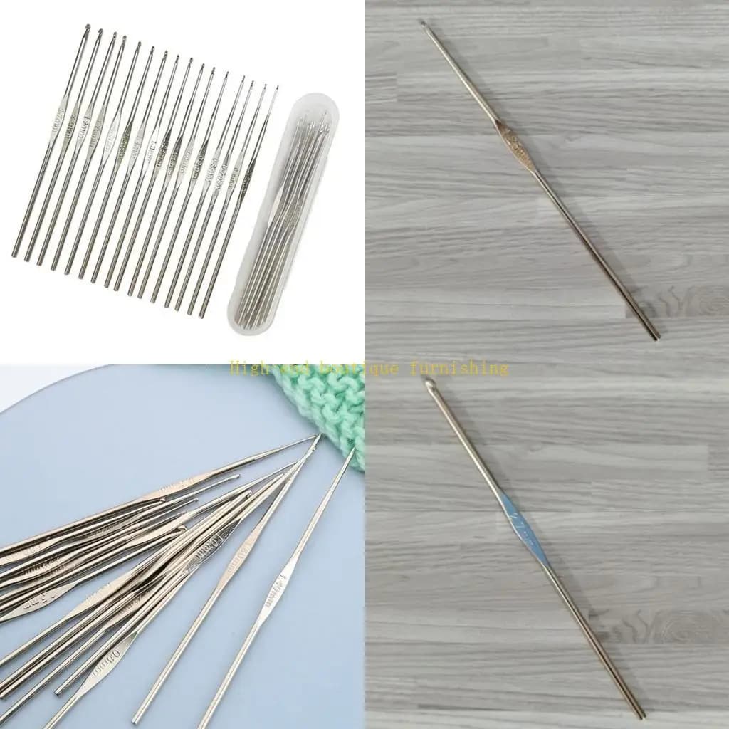 L9NB Crochet Hook Set for Beginner Crochet Hobbyist with Big Eye Knitting Needle