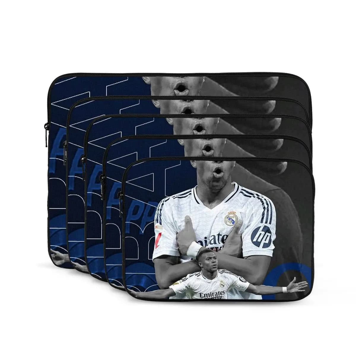 Football KM Mbappe Soccer Notebook Laptop Bag Case Pouch Notebook Sleeve Cover Bag Tablet Shockproof Case Bag