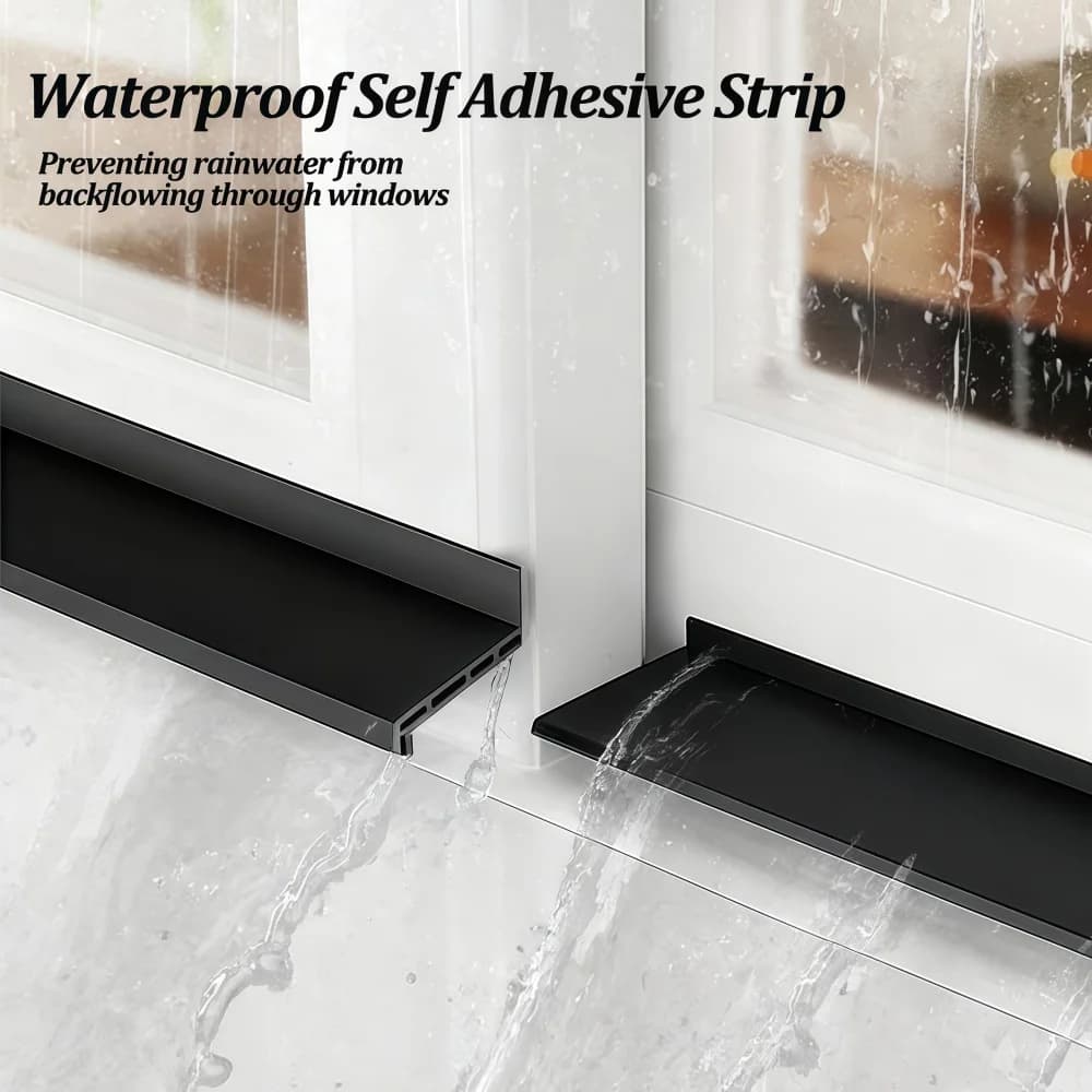1PC 1.1M Windproof Seal Strip Windows Water Retaining Strips Heat Cold-resistant Sliding Window Weather Strip Easy Installation