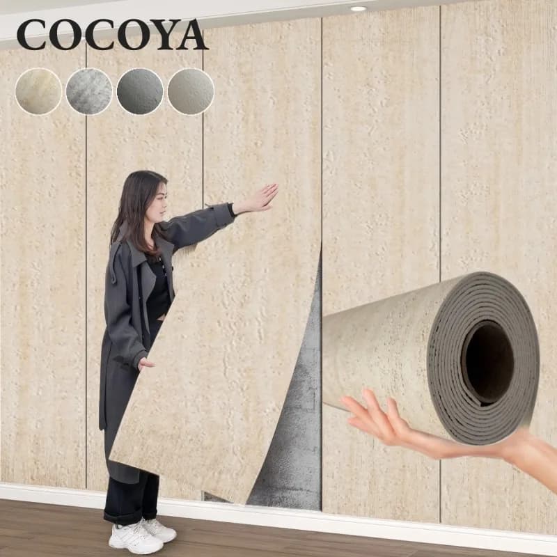 Carta da parati con buccia e incollare in pietra imitazione Carte da parati strutturate 3D Decorazioni per la casa Pannello da parete flessibile in schiuma spessa vintage