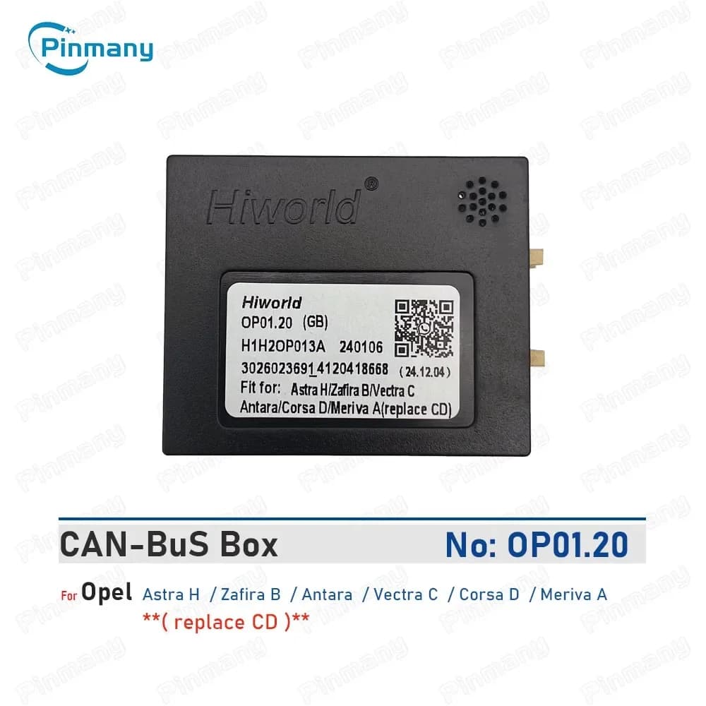 Decoder CANBus per autoradio Android, adattatore Hiworld CAN Bus OP01 per Opel Astra H, Zafira B, Antara, Vectra C, Corsa D, Meriva A