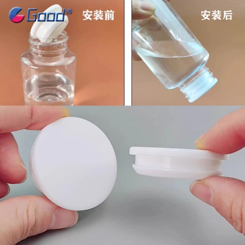Tappo in Gomma Siliconica Bianco a T per Fori da 2.5-50.6mm, Antipolvere, Impermeabile, Tappo di Chiusura Rotondo, Inserti Sigillanti