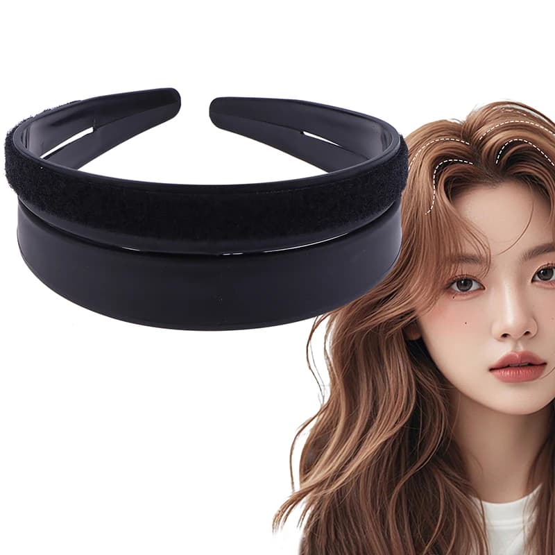 Bump-it Up Headband Black Fluffy Hair Clip Women Hair Bands Hair Accessories Lady Decorative Hair Clip With Fluffy Appearance