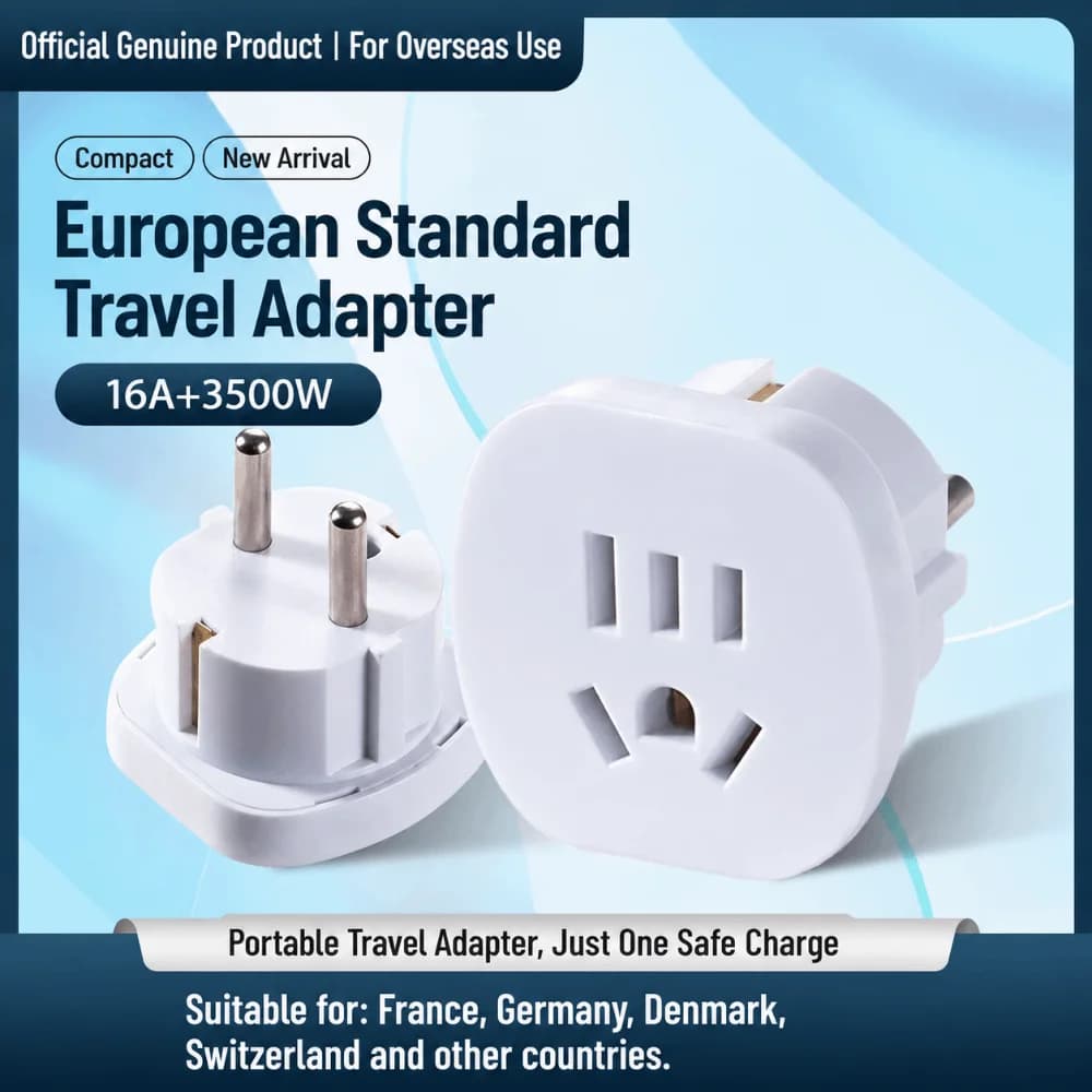 Fast Charging Travel Plug Converter High Temperature Resistant Multi Plug Type Power Converter Adapter Flame Retardant
