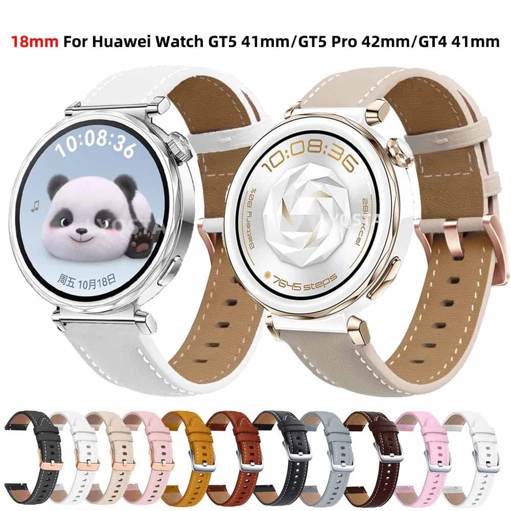 Cinturino per orologio intelligente da 18 mm per HUAWEI WATCH GT 5 Pro 42mm GT5 41mm GT 4 41mm Braccialetti con fibbia in oro rosa Bracciale per orologio