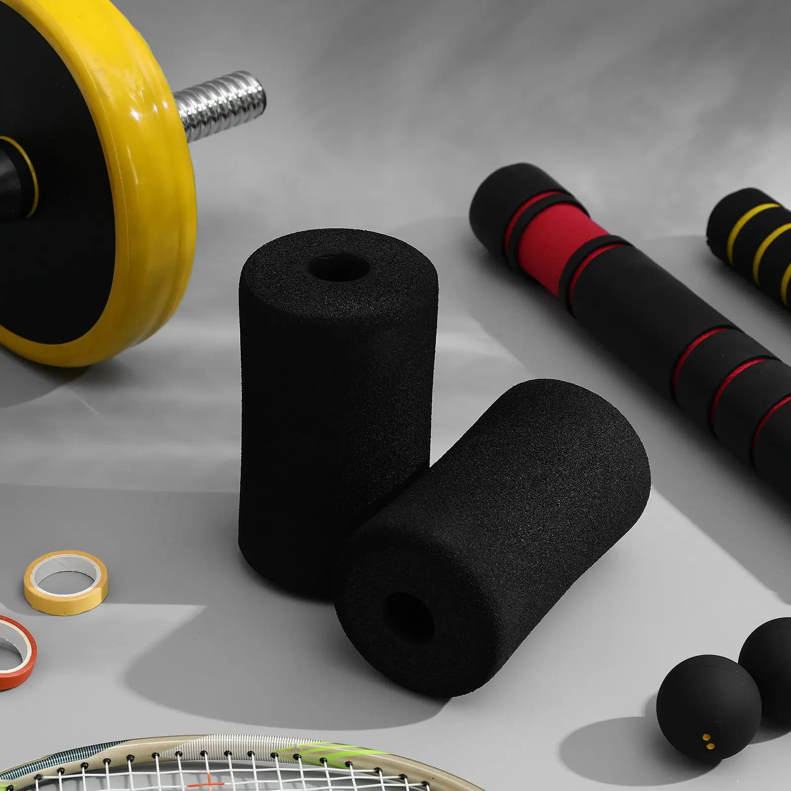 10 Piece Rubber Roller Groover Bearings for Leg Extension Machine, Abdominal Training Equipment, Roller Strip Covering, Foot Bearings, Exercise Equipment