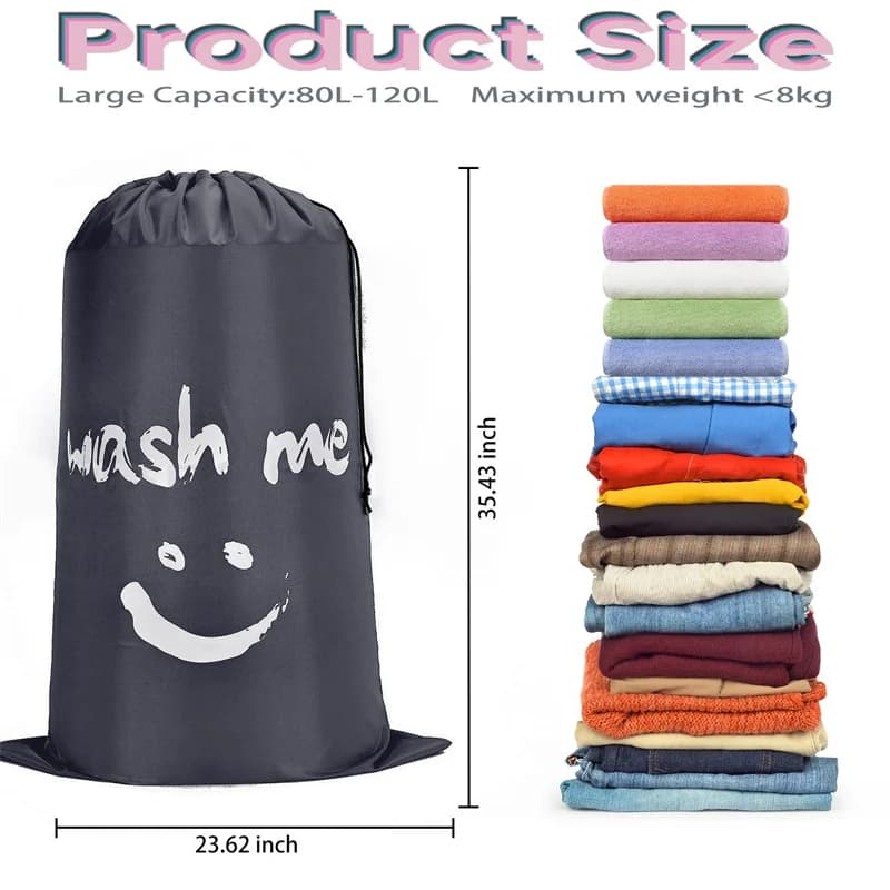 Travel bag for laundry, organizer bag for dirty clothes, large multi-purpose bag for outdoors, bag with washers.