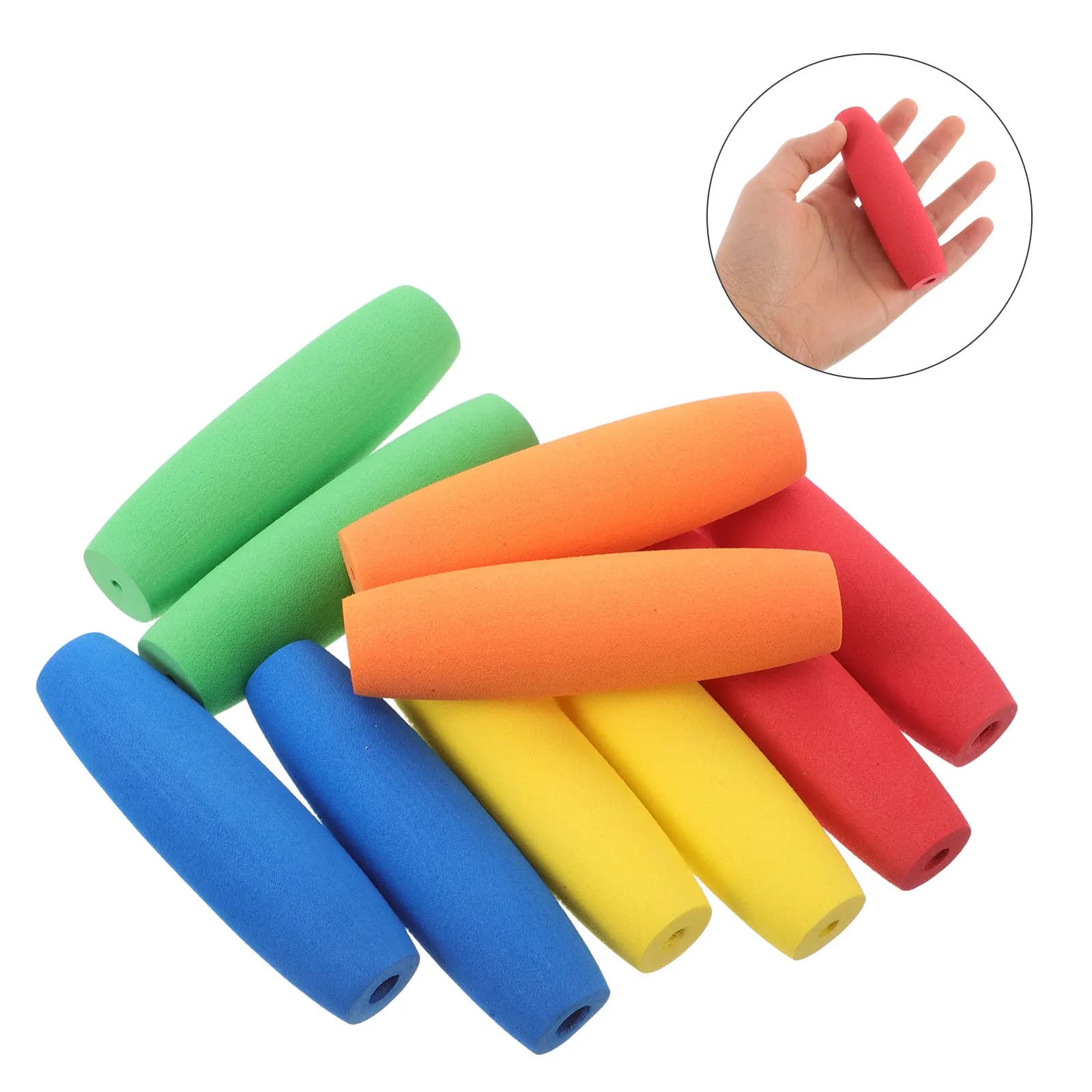 10 Pezzi Copri Uncinetto in EVA Ergonomici, Impugnature Morbide Antiscivolo Colorate per un Controllo Migliorato e Riduzione della Fatica della Mano