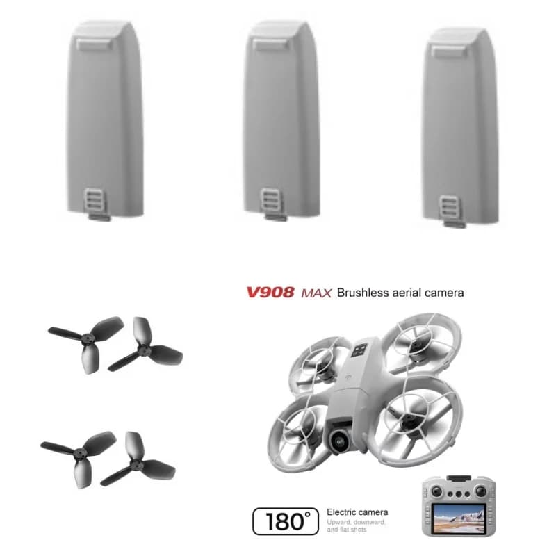 V908 MAX Drone Battery /Propeller V908MAX RC Drone Original Accessories V908 MAX Screen RC Dron Battery Blades V908MAX Dron Toy