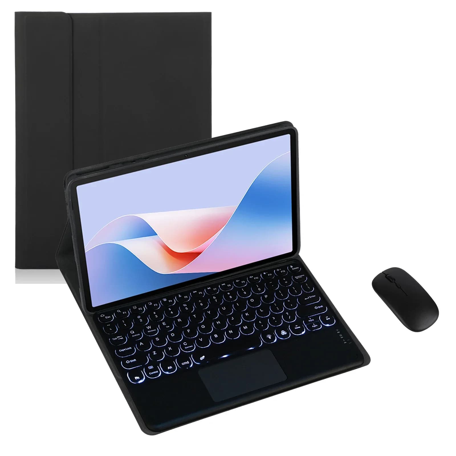Staccabile Bluetooth Rotondo Keycap Tastiera Custodia e Mouse per Lenovo Xiaoxin Pad 2020 11 pollici TB-J606F/J616F Tablet Copertura Protettiva