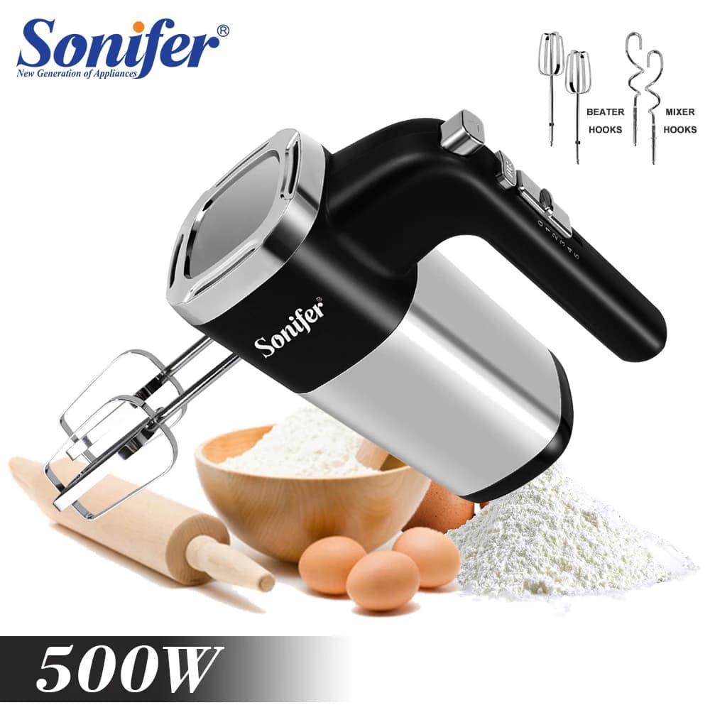 Mixer for food 500W electric whip kitchen hand blender kitchen appliances for cakes to the baking cake blend for eggs Mixer Sonifer