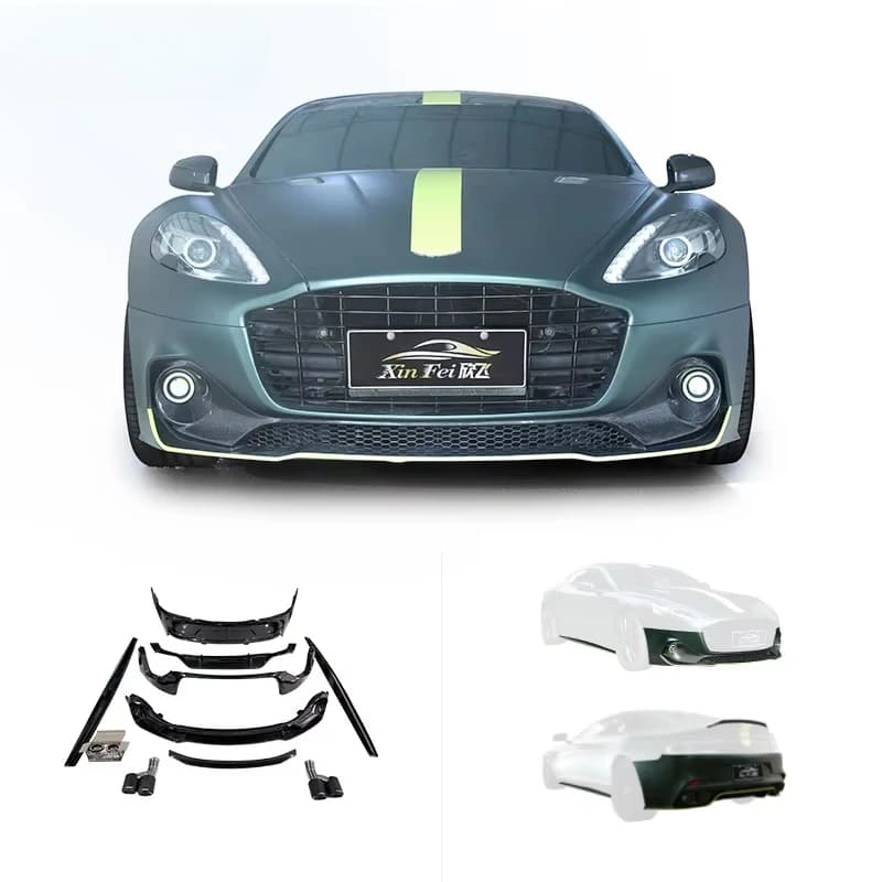 Suitable for Aston Martin Rapide S Body Kit Car Bumpers Front Lip Side Skirt Rear Diffuser Spoiler Carbon Fiber 2013-2018