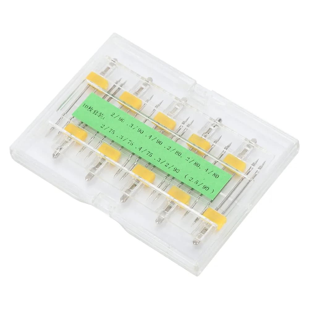10Pcs Various Specifications Sewing Machine Twin Needle High Carbon Steel Multiple Double Pins Twin Needle Thick Fabric