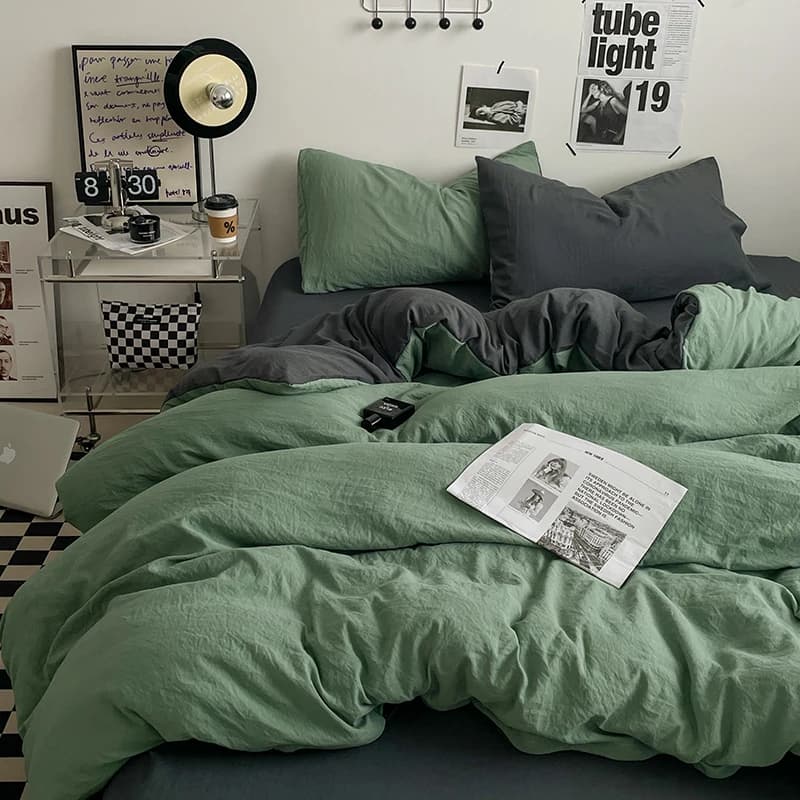 Set biancheria da letto INS Set copripiumino set lenzuola con federa Set biancheria da letto per letto Queen/King edredones de cama