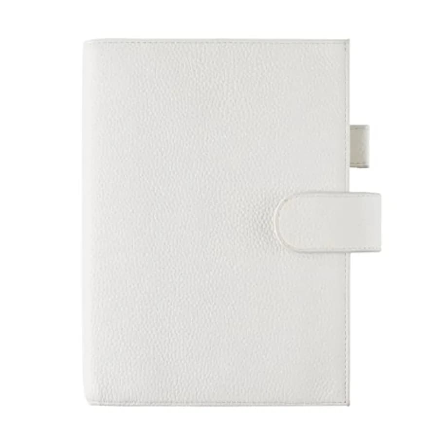 Copertina in Pelle per Quaderni A5 - Compatibile con Hobonichi Cousin Stalogy e Midori MD Planners, con Porta Penna, Slot per Carte e Tasca Posteriore