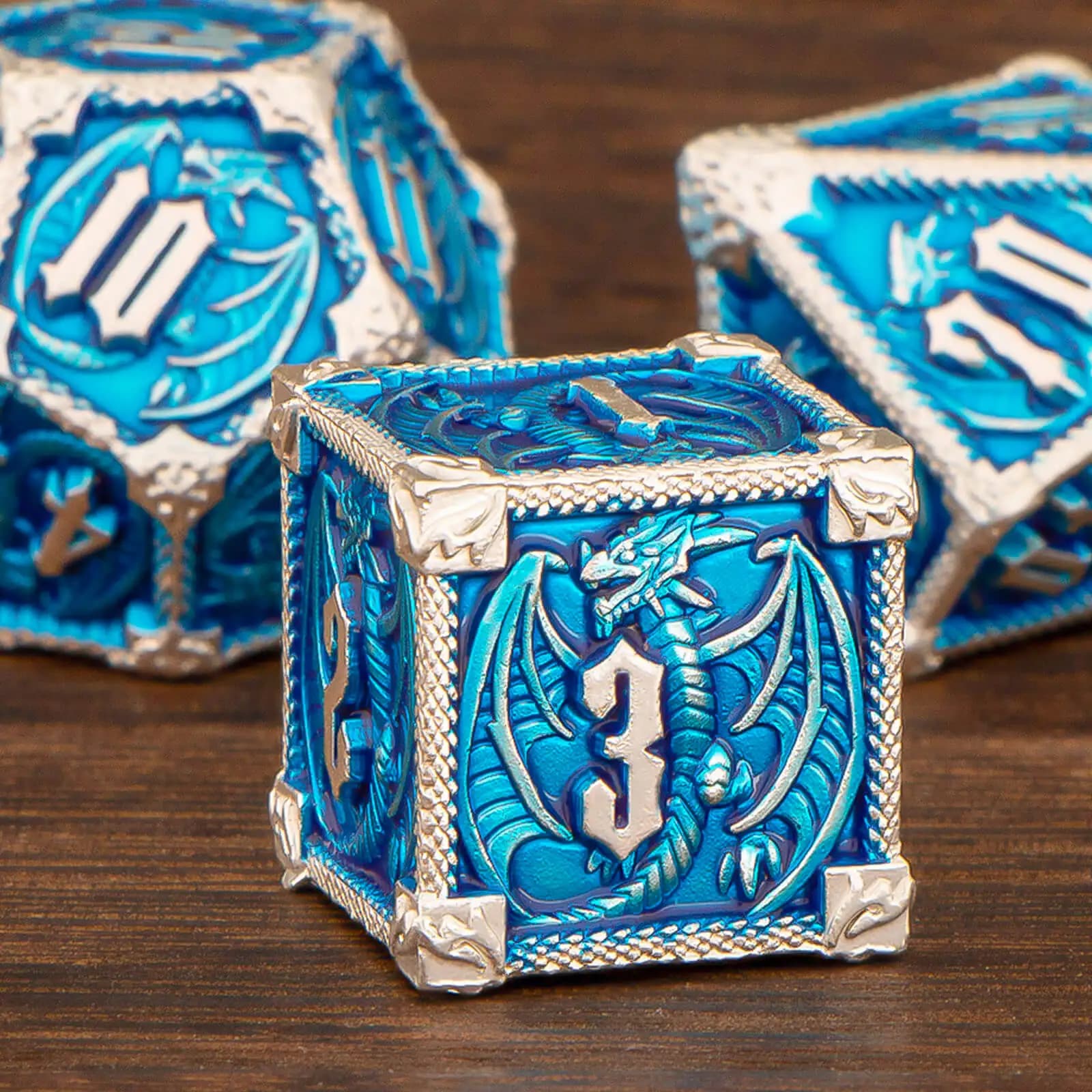 Dungeon and Dragon DND Metal D & D Set di dadi RPG D e D gioco di ruolo dadi D20 D12 D10 D8 D6 D4