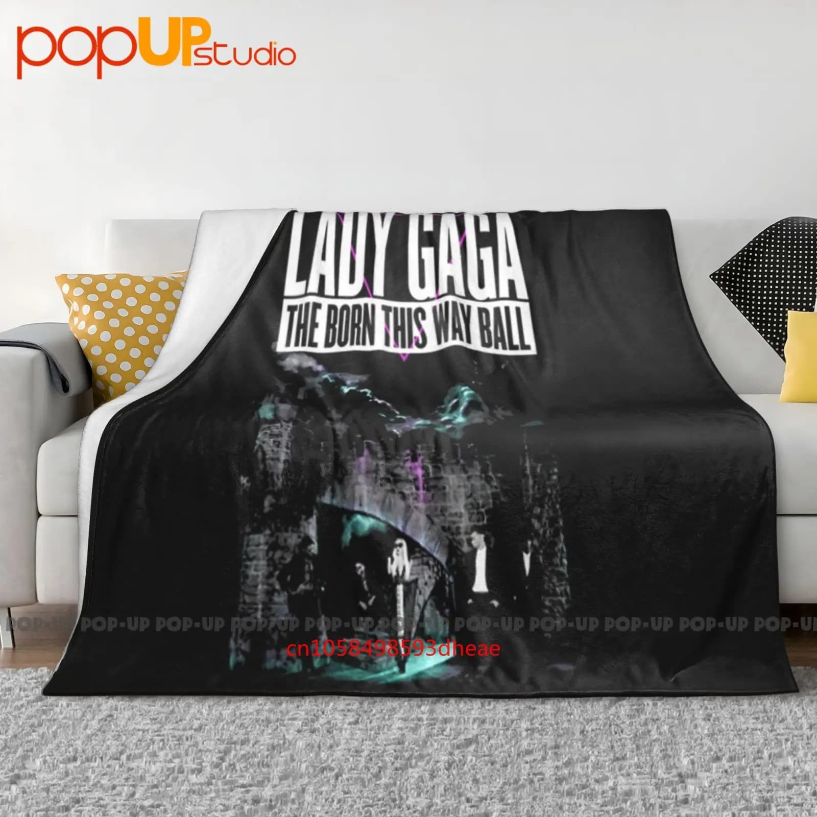 Lady Gaga Castle Tour 2013 The Born This Way Ball Pop Music Coperta ultra morbida Trapunta Copridivano invernale Copriletto