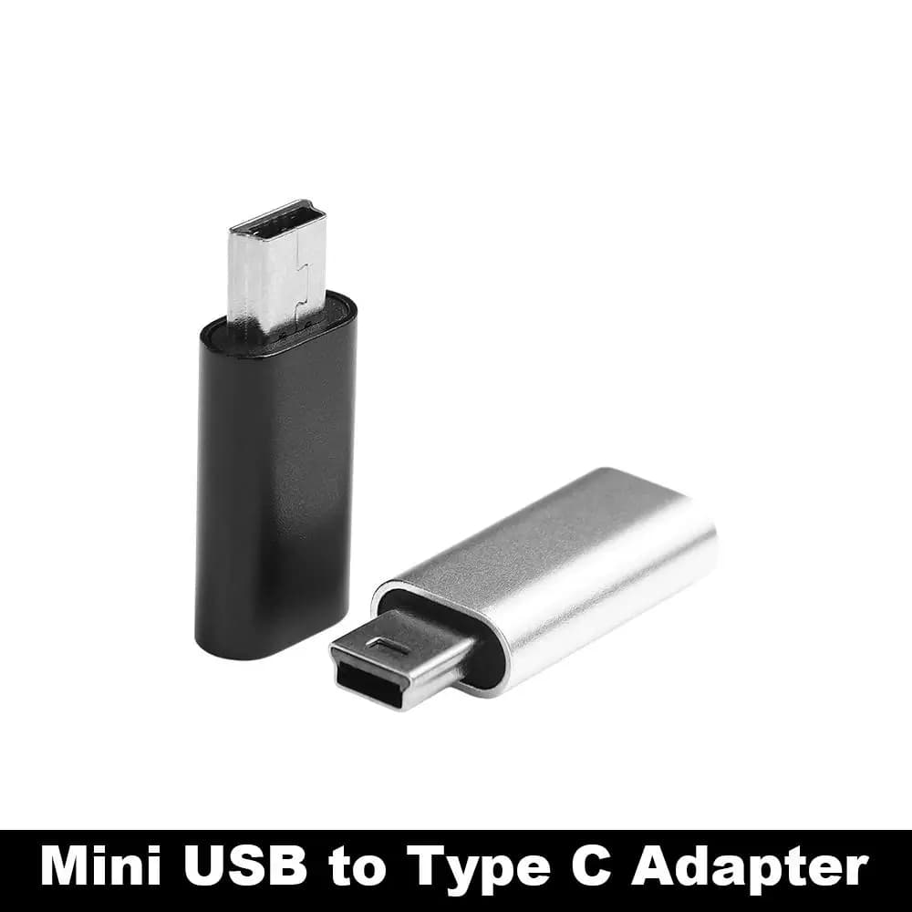 Data Transfer USB2.0 Mini USB Male Data Transfer Connector OTG Adapter Mini 5 Pin USB Adapter Mini USB To Type-C Connector