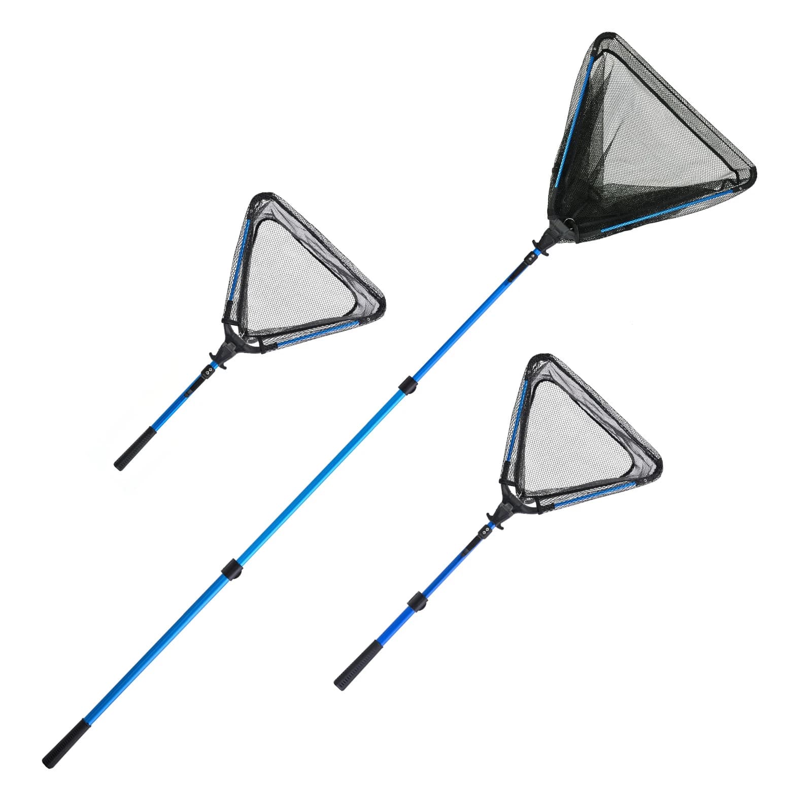 Rete da pesca pieghevole portatile in lega di alluminio telescopio guadino per acqua salata e acqua dolce