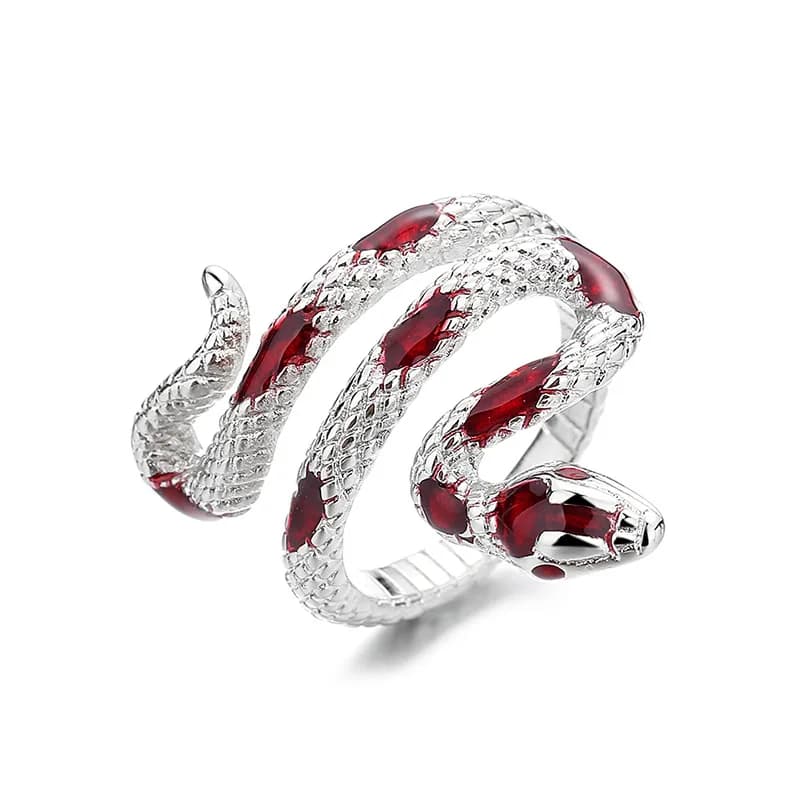 Commercio all'ingrosso del regalo del partito degli accessori dei gioielli dell'anello animale creativo della danza del partito dei vestiti dell'anello del serpente di nuova moda