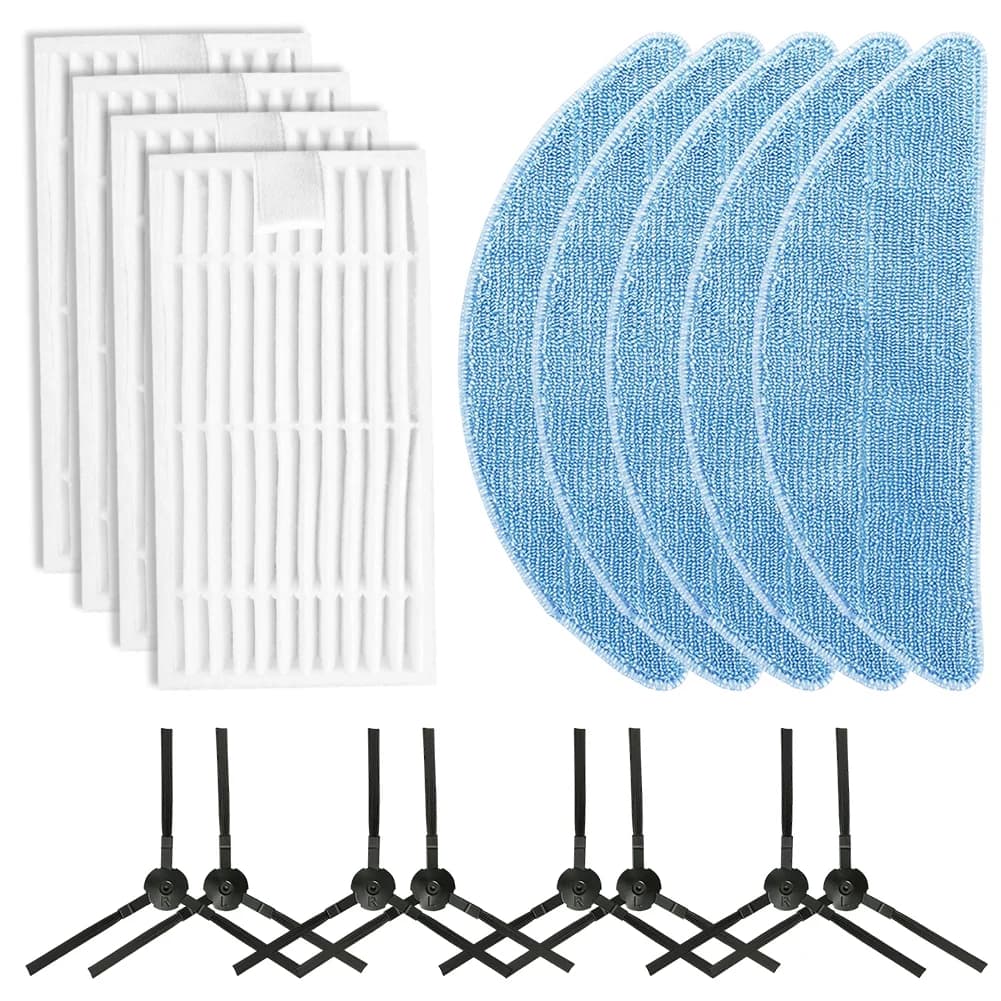 Kit filtro aspirapolvere di ricambio per aspirapolvere robot per ILIFE G9/G9PRO/V9/V9PRO filtri spazzole laterali panno mop