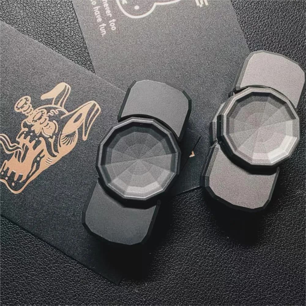 LBW N7 Fidget Spinner Zirconio Push Feeling Fidget Spinner a due pale Disegni originali Gadget per alleviare l'ansia